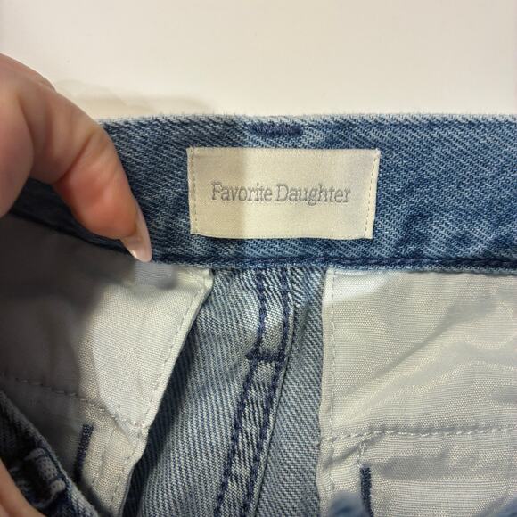 Favorite Daughter The Carly Shortie Cargo Jeans in Highway Sz 32 Petite - Picture 5 of 12